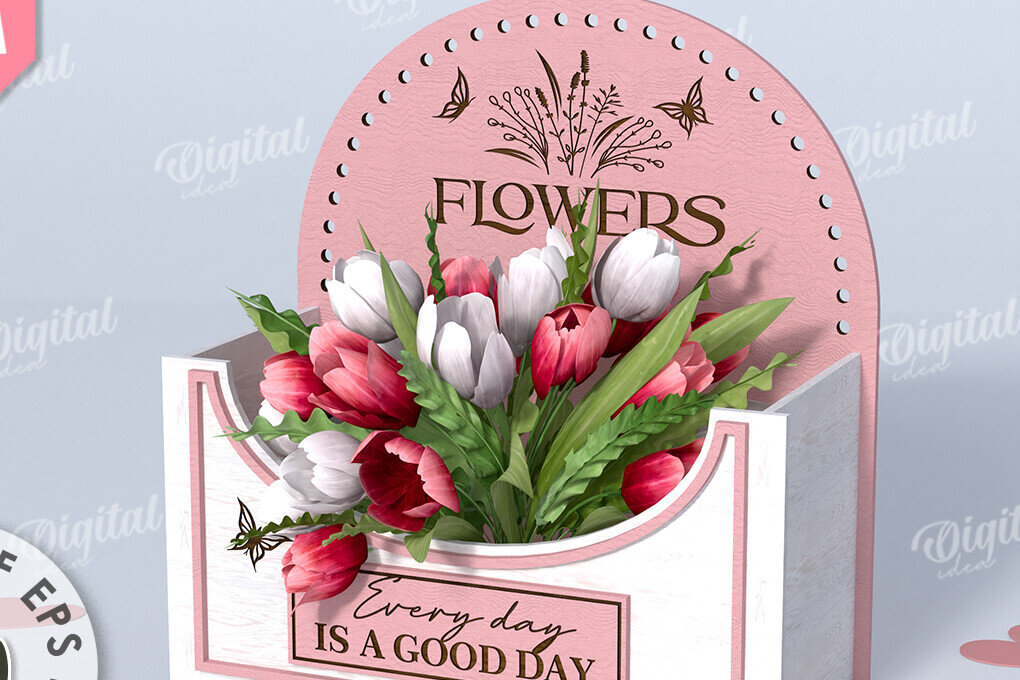 Σετ των 2 Intra απο ξύλο plywood 3mm-4mm πάχος – Ξύλινο Flower Box Κουτί δώρου Δίασταση  20x20 cm INTRAFABR-114871707