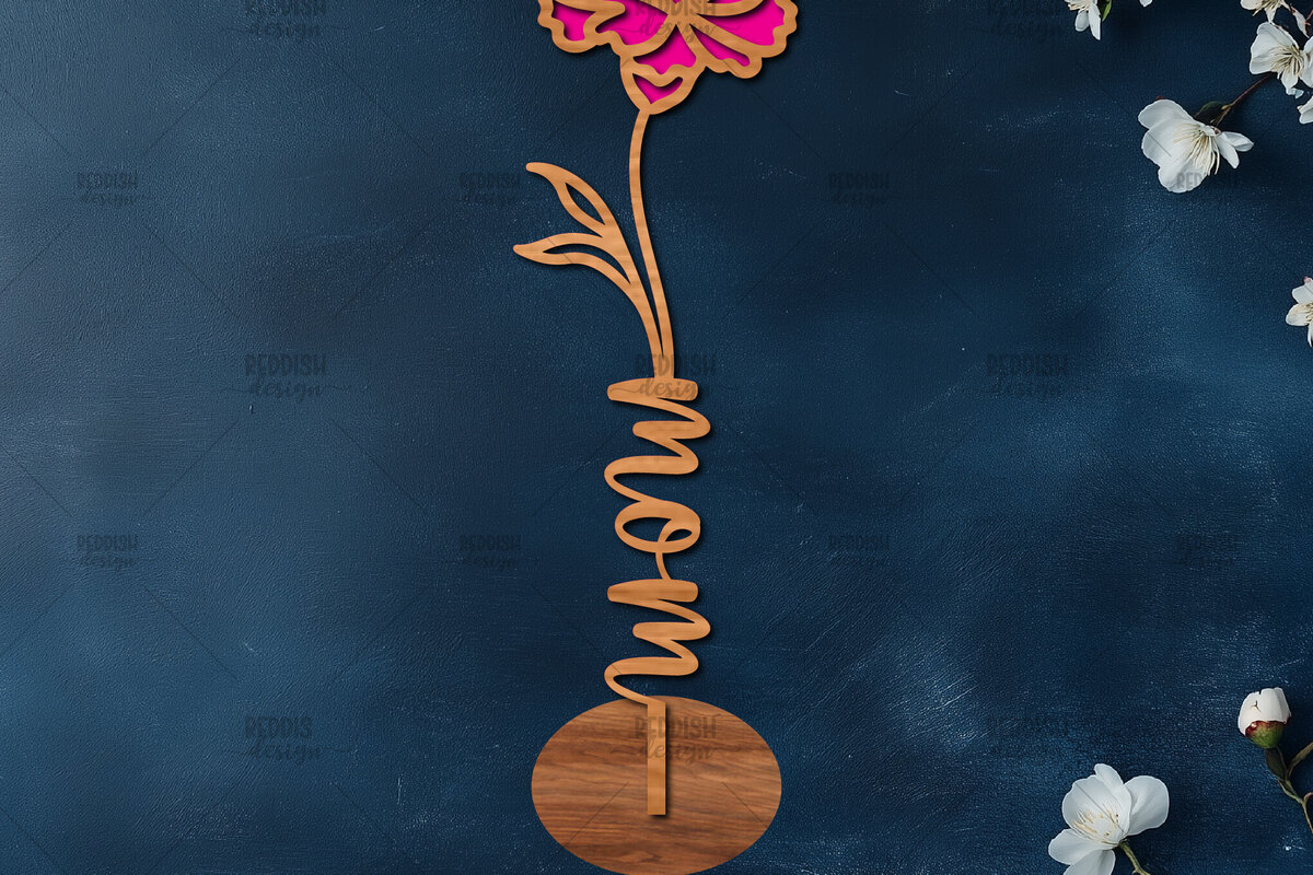 Σετ των 2 Intra απο ξύλο plywood 3mm-4mm πάχος – Ξύλινη βάση κοπής λουλουδιών με λέιζερ Δίασταση  20x20 cm INTRAFABR-114066961