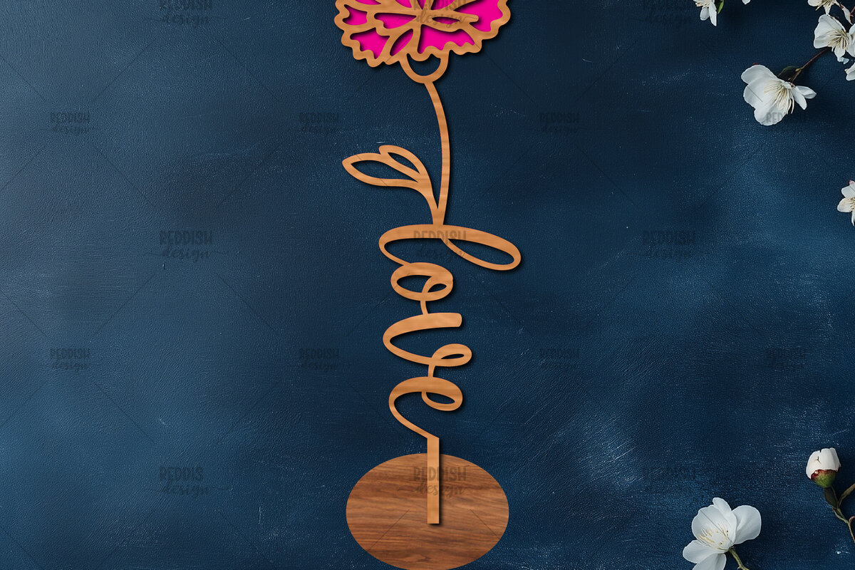 Σετ των 2 Intra απο ξύλο plywood 3mm-4mm πάχος – Ξύλινη βάση κοπής λουλουδιών με λέιζερ Δίασταση  20x20 cm INTRAFABR-114066996