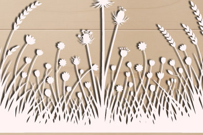 Intra απο ξύλο plywood 3mm-4mm πάχος – Ξύλινο Flower Wall Art Paper Cut1598 Δίασταση  40x30 cm INTRAFABR-121960662