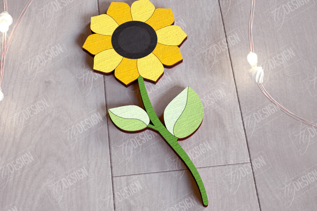 Σετ των 2 Intra απο ξύλο plywood 3mm-4mm πάχος – Ξύλινα Λουλούδια | Αιώνια Λουλούδια | Δώρο Δίασταση  20x20 cm INTRAFABR-112700788