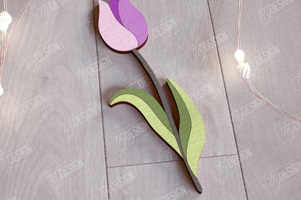 Σετ των 2 Intra απο ξύλο plywood 3mm-4mm πάχος – Ξύλινα Λουλούδια | Αιώνια Λουλούδια | Δώρο Δίασταση  20x20 cm INTRAFABR-112700546