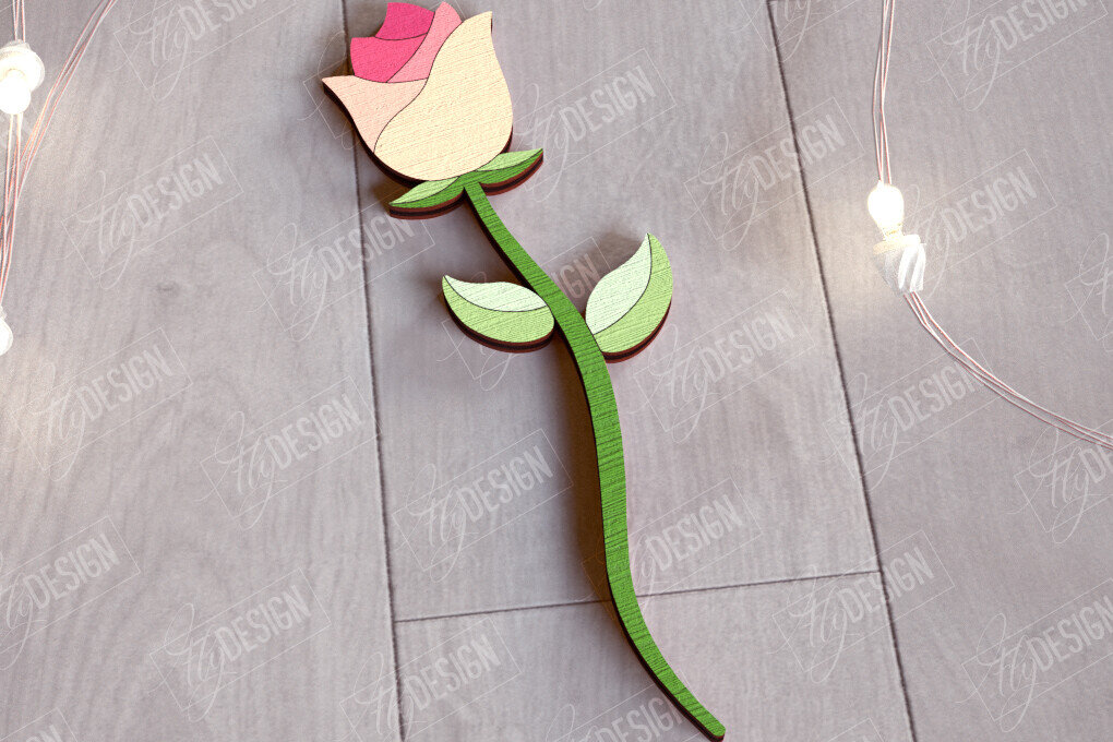 Σετ των 2 Intra απο ξύλο plywood 3mm-4mm πάχος – Ξύλινα Λουλούδια | Αιώνια Λουλούδια | Δώρο Δίασταση  20x20 cm INTRAFABR-112700650