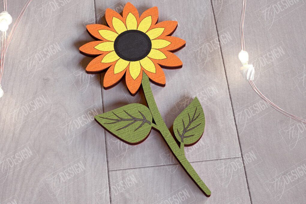 Σετ των 2 Intra απο ξύλο plywood 3mm-4mm πάχος – Ξύλινα Λουλούδια | Αιώνια Λουλούδια | Δώρο Δίασταση  20x20 cm INTRAFABR-112700723