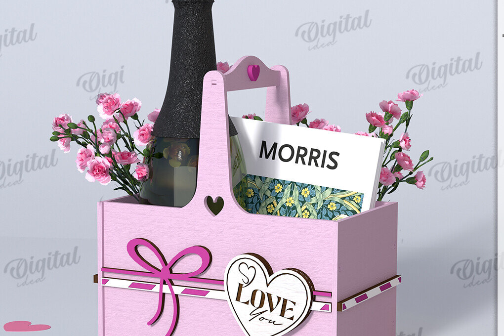 Σετ των 2 Intra απο ξύλο plywood 3mm-4mm πάχος – Ξύλινη συσκευασία δώρου Boho Δίασταση  20x20 cm INTRAFABR-123423354