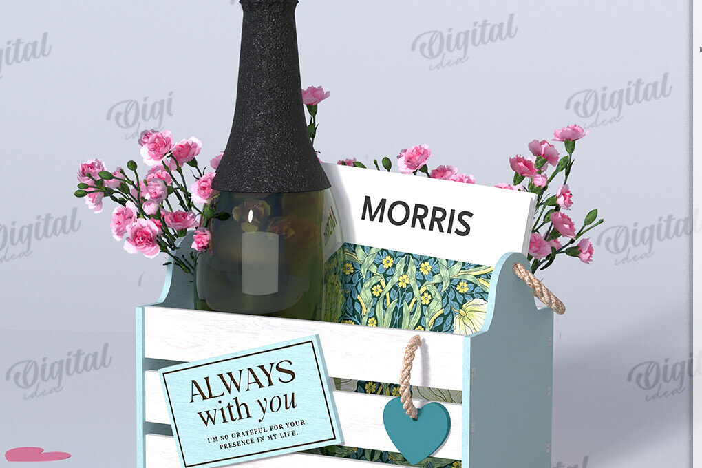 Σετ των 2 Intra απο ξύλο plywood 3mm-4mm πάχος – Ξύλινη συσκευασία δώρου Boho Δίασταση  20x20 cm INTRAFABR-123423684