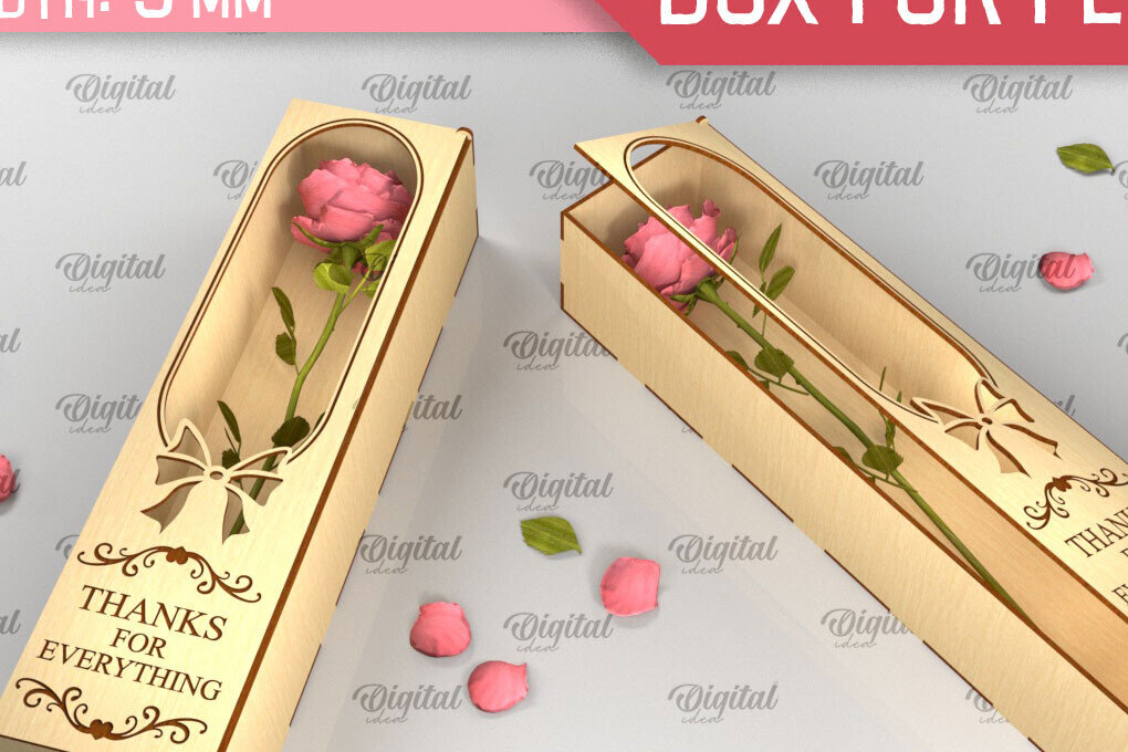 Σετ των 2 Intra απο ξύλο plywood 3mm-4mm πάχος – Ξύλινο κουτί δώρου για λουλούδια Cut Laser Δίασταση  20x20 cm INTRAFABR-94586261