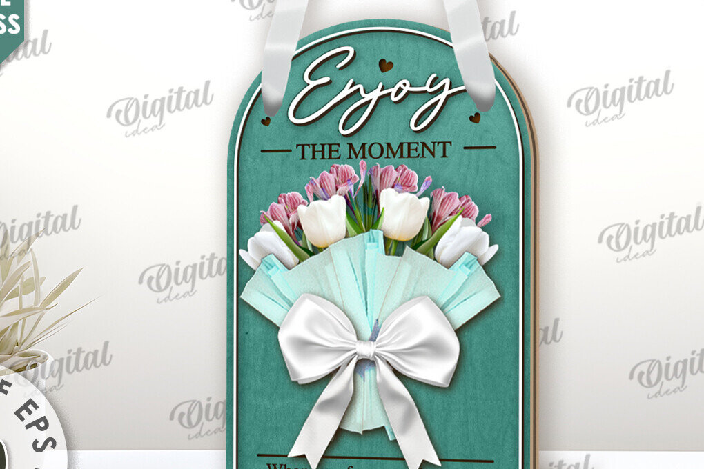 Σετ των 2 Intra απο ξύλο plywood 3mm-4mm πάχος – Ξύλινη θήκη λουλουδιών δώρου Cut Laser Δίασταση  20x20 cm INTRAFABR-116704253