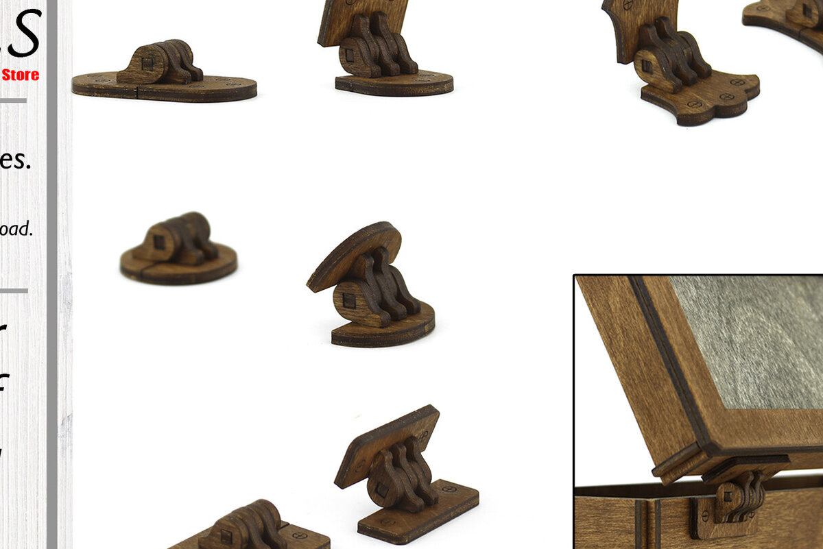 Σετ των 2 Intra απο ξύλο plywood 3mm-4mm πάχος – Ξύλινοι μεντεσέδες. Αρχείο κοπής με λέιζερ. 4 Μοντέλα Δίασταση  20x20 cm INTRAFABR-93697345