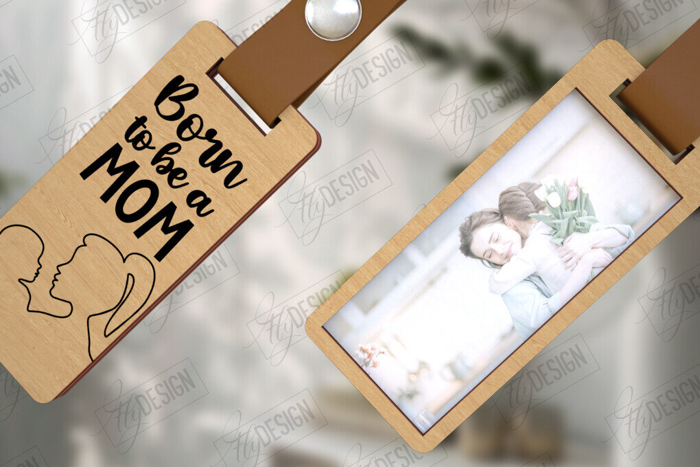 Σετ των 3 Intra απο ξύλο plywood 3mm-4mm πάχος – Ξύλινο μπρελόκ γιορτή της μητέρας με φωτογραφία Δίασταση  5x5 cm INTRAFABR-115497971