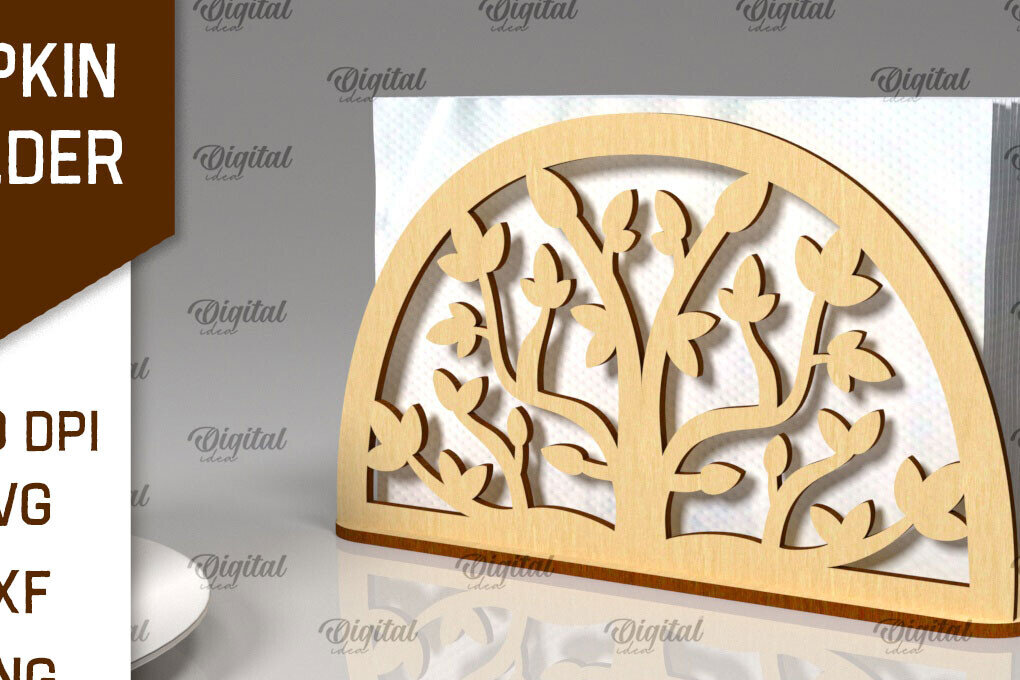 Σετ των 2 Intra απο ξύλο plywood 3mm-4mm πάχος – Ξύλινη θήκη χαρτοπετσέτας Δίασταση  20x20 cm INTRAFABR-100491886