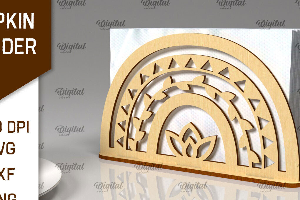 Σετ των 2 Intra απο ξύλο plywood 3mm-4mm πάχος – Ξύλινη θήκη χαρτοπετσέτας Δίασταση  20x20 cm INTRAFABR-100492161