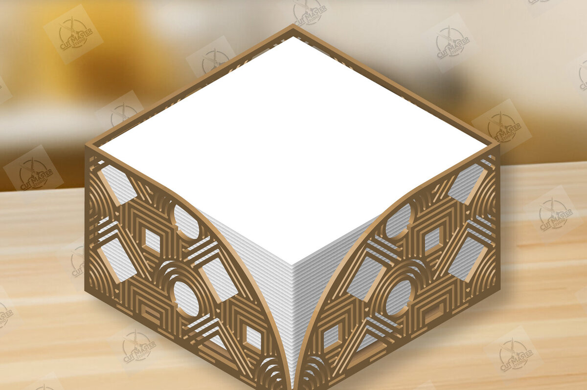 Σετ των 2 Intra απο ξύλο plywood 3mm-4mm πάχος – Ξύλινη θήκη χαρτοπετσέτας Δίασταση  20x20 cm INTRAFABR-120361674