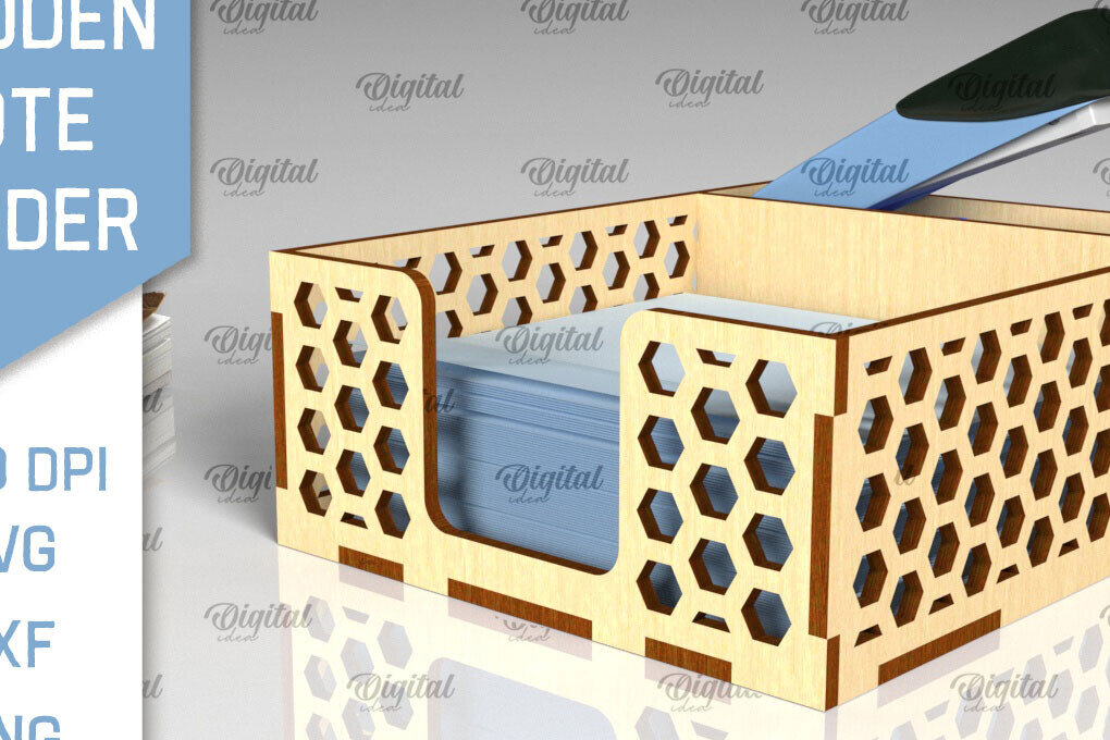 Σετ των 2 Intra απο ξύλο plywood 3mm-4mm πάχος – Ξύλινη θήκη για σημειωματάρια Cut Laser Δίασταση  20x20 cm INTRAFABR-99622149