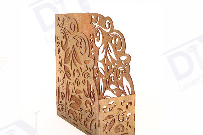 Σετ των 2 Intra απο ξύλο plywood 3mm-4mm πάχος – Ξύλινος δίσκος χαρτιού, Organizer Δίασταση  20x20 cm INTRAFABR-112880083