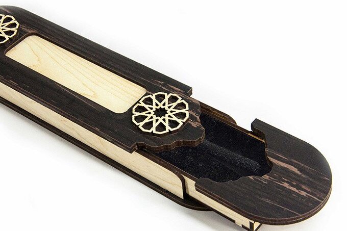 Σετ των 2 Intra απο ξύλο plywood 3mm-4mm πάχος – Ξύλινο κουτί στυλό, Κουτί κοσμημάτων δώρου Δίασταση  20x20 cm INTRAFABR-37889268