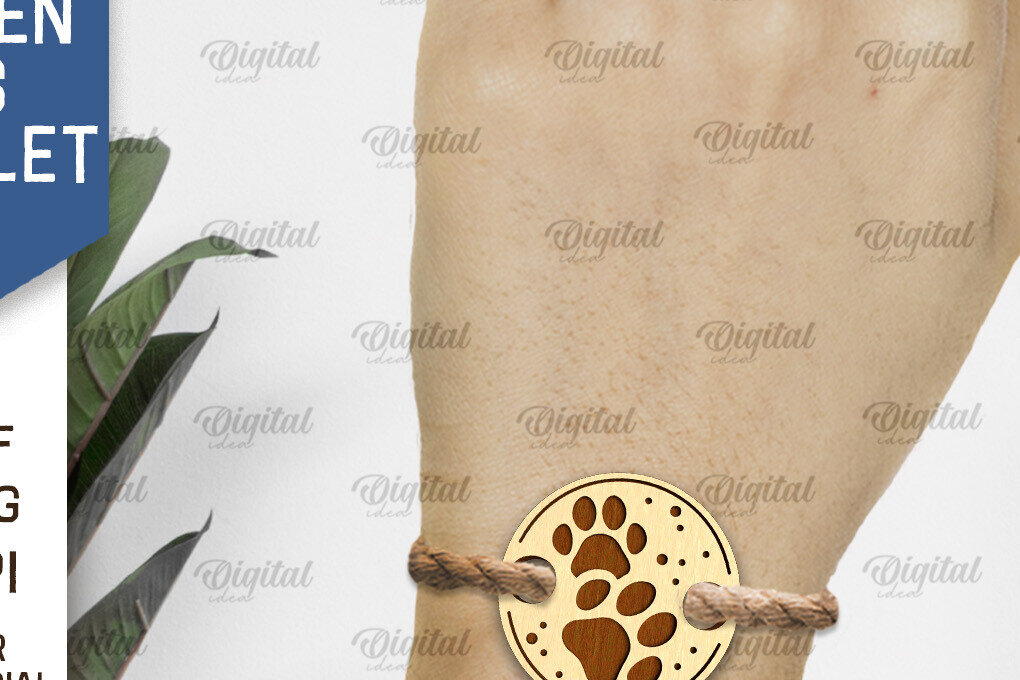 Intra απο ξύλο plywood 3mm-4mm πάχος – Ξύλινο βραχιόλι για κατοικίδια με λέιζερ Δίασταση  20x20 cm INTRAFABR-94326909