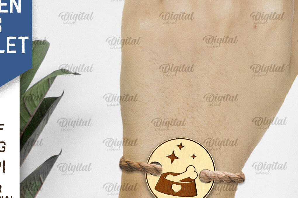 Intra απο ξύλο plywood 3mm-4mm πάχος – Ξύλινο βραχιόλι για κατοικίδια με λέιζερ Δίασταση  20x20 cm INTRAFABR-94327055