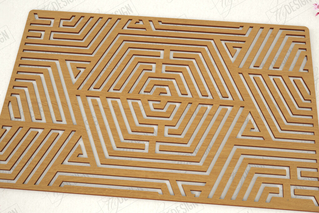 Σετ των 2 Intra απο ξύλο plywood 3mm-4mm πάχος – Ξύλινο σουπλά |Διακόσμηση κουζίνας Δίασταση  20x20 cm INTRAFABR-119603831