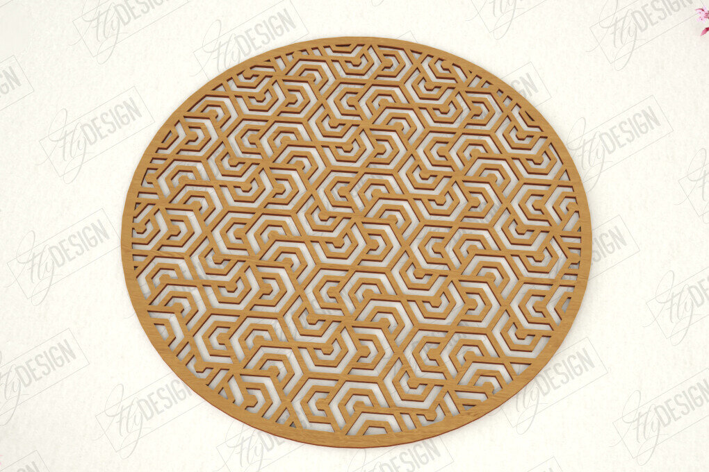 Σετ των 2 Intra απο ξύλο plywood 3mm-4mm πάχος – Ξύλινο σουπλά |Διακόσμηση κουζίνας Δίασταση  20x20 cm INTRAFABR-119603839