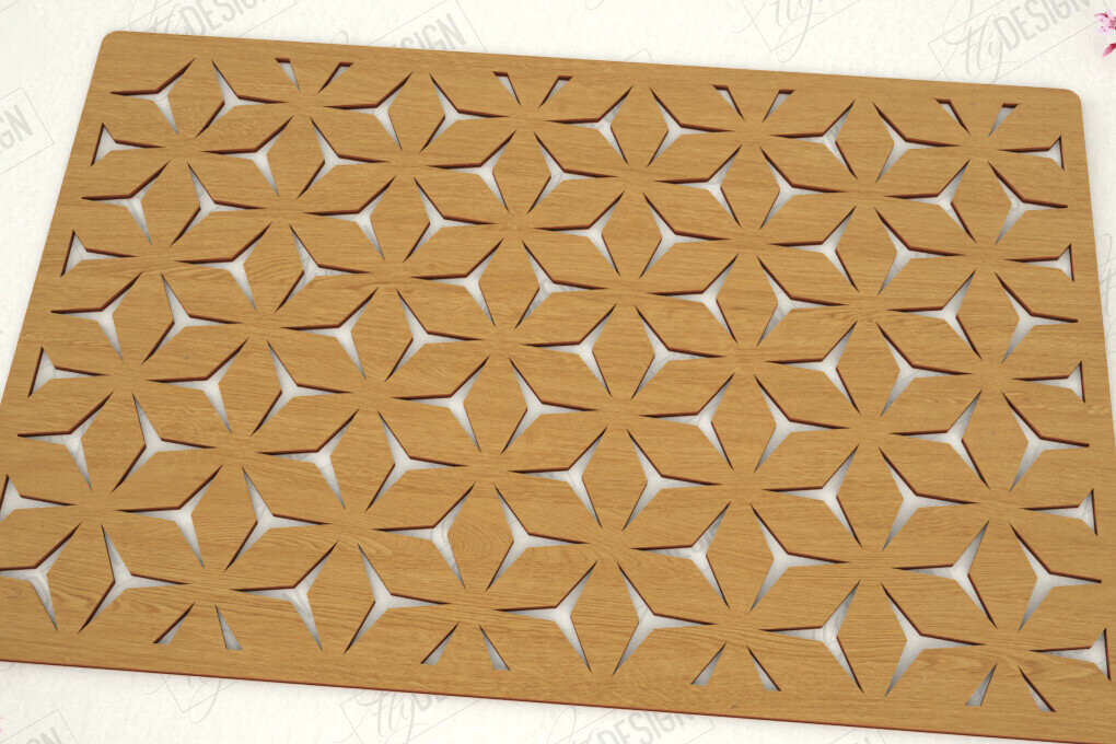 Σετ των 2 Intra απο ξύλο plywood 3mm-4mm πάχος – Ξύλινο σουπλά |Διακόσμηση κουζίνας Δίασταση  20x20 cm INTRAFABR-119603824