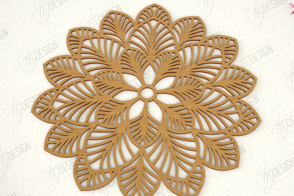 Σετ των 2 Intra απο ξύλο plywood 3mm-4mm πάχος – Σουπλά Ξύλινο |Σουβέρ επιτραπέζιου Δίασταση  20x20 cm INTRAFABR-119309373