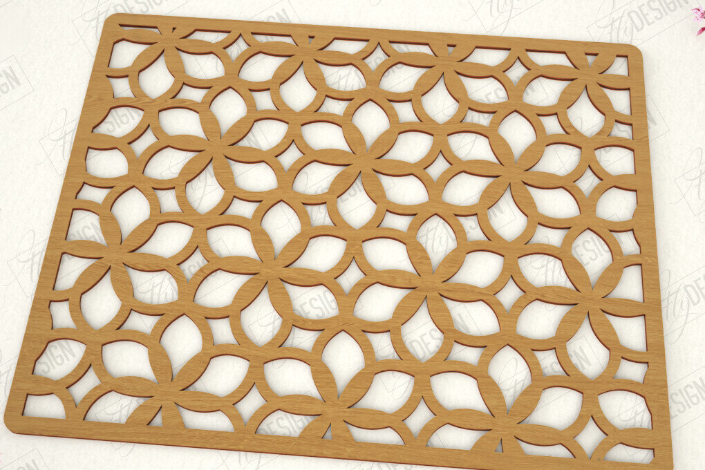 Σετ των 2 Intra απο ξύλο plywood 3mm-4mm πάχος – Σουπλά Ξύλινο |Σουβέρ επιτραπέζιου Δίασταση  20x20 cm INTRAFABR-119309375