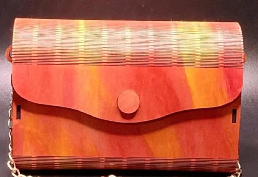 Σετ των 2 Intra απο ξύλο plywood 3mm-4mm πάχος – Ξύλινο Πορτοφόλι Συμπλέκτης - Αρχείο Cut Laser Δίασταση  20x20 cm INTRAFABR-108858176