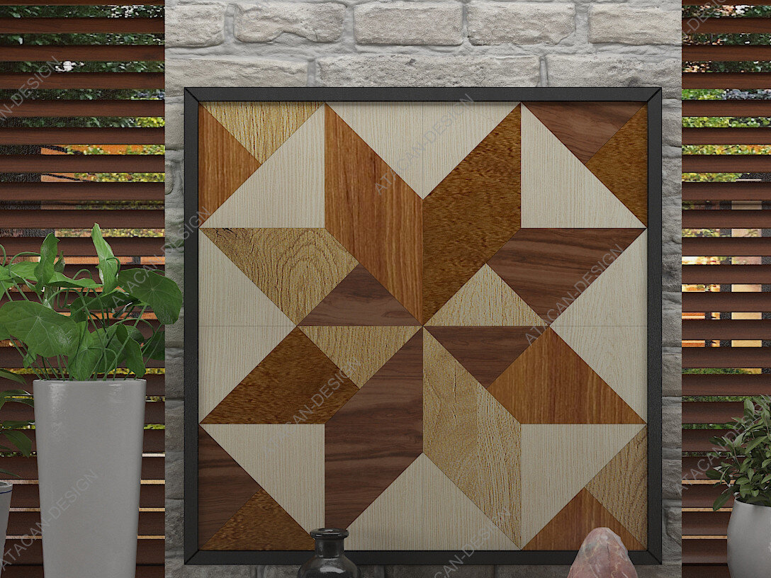 Intra απο ξύλο plywood 3mm-4mm πάχος – Ξύλινα παπλώματα  Πάπλωμα Αχυρώνας Τέχνη τοίχου Δίασταση  40x30 cm INTRAFABR-66323816