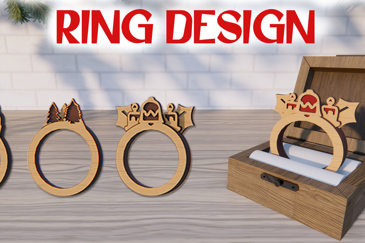 Intra απο ξύλο plywood 3mm-4mm πάχος –  κοπής με λέιζερ ξύλινο δαχτυλίδι Δίασταση  20x20 cm INTRAFABR-79290805