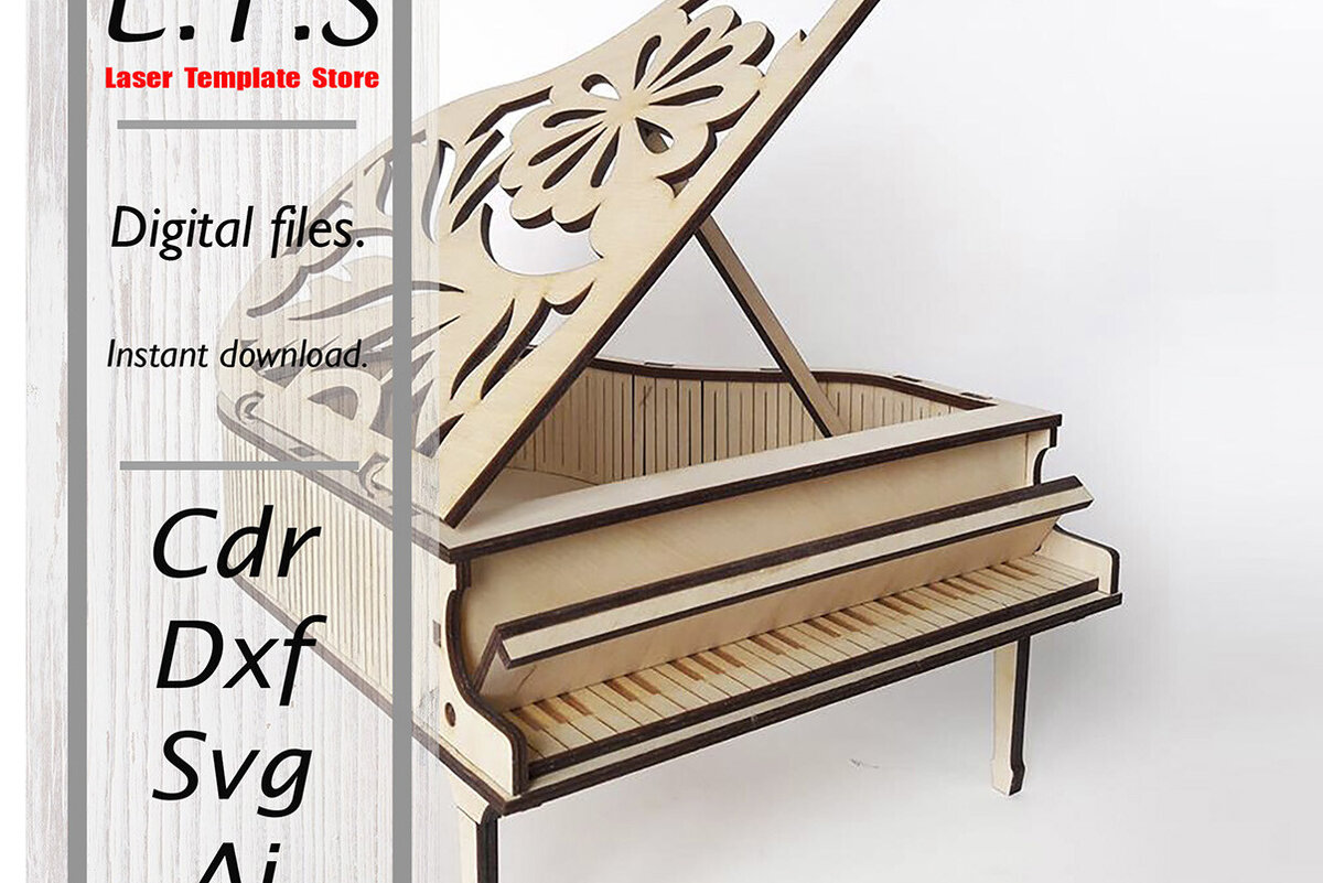 Σετ των 2 Intra απο ξύλο plywood 3mm-4mm πάχος – Ξύλινο Royal-box. Αρχείο λέιζερ Δίασταση  20x20 cm INTRAFABR-95341721