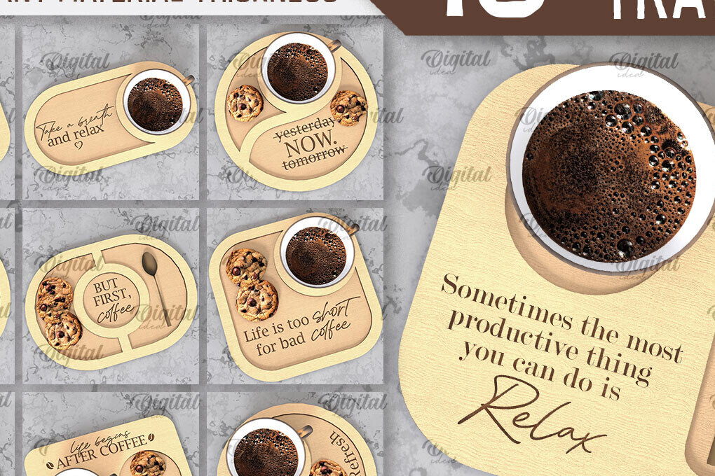 Σετ των 2 Intra απο ξύλο plywood 3mm-4mm πάχος – Ξύλινοι δίσκοι σερβιρίσματος Πακέτο κοπής με λέιζερ Δίασταση  20x20 cm INTRAFABR-107771405