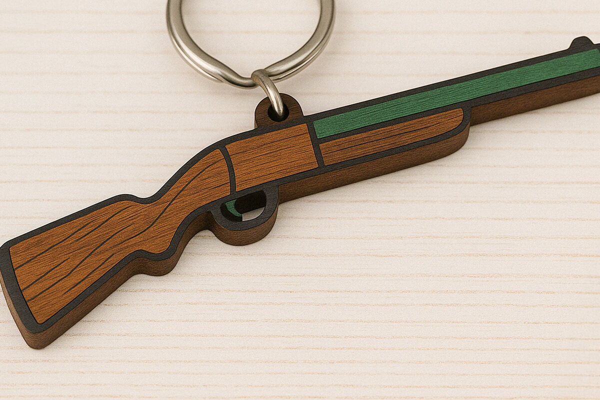 Σετ των 3 Intra απο ξύλο plywood 3mm-4mm πάχος – Ξύλινο κυνηγετικό μπρελόκ Δίασταση  5x5 cm INTRAFABR-120896778