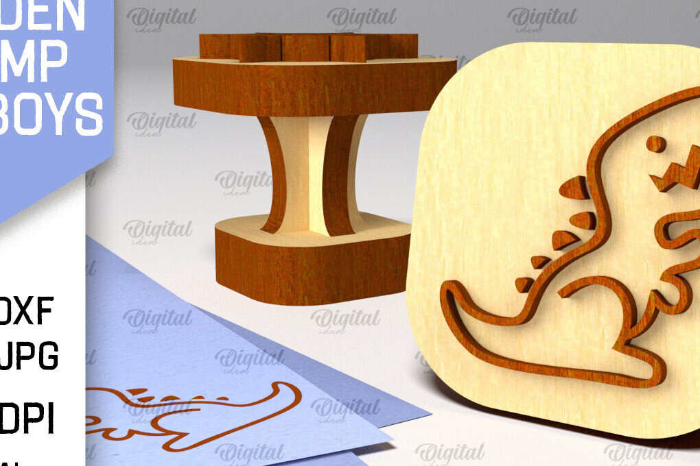 Σετ των 2 Intra απο ξύλο plywood 3mm-4mm πάχος – Ξύλινη στάμπα για αγόρια Δίασταση  20x20 cm INTRAFABR-100938919