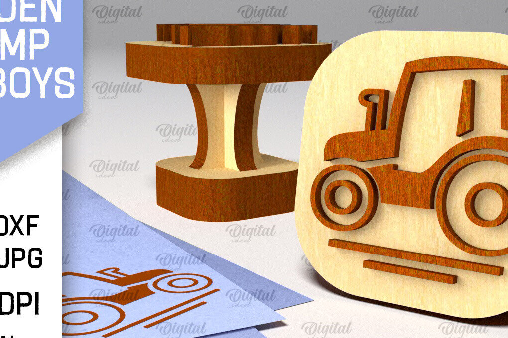 Σετ των 2 Intra απο ξύλο plywood 3mm-4mm πάχος – Ξύλινη στάμπα για αγόρια Δίασταση  20x20 cm INTRAFABR-100939786