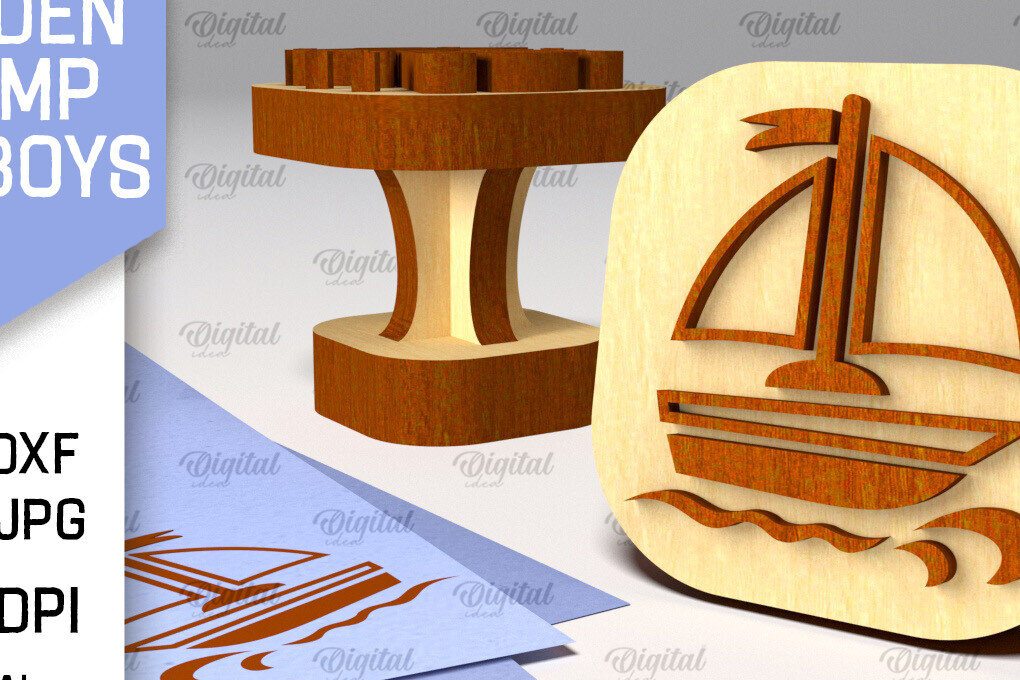 Σετ των 2 Intra απο ξύλο plywood 3mm-4mm πάχος – Ξύλινη στάμπα για αγόρια Δίασταση  20x20 cm INTRAFABR-100939881