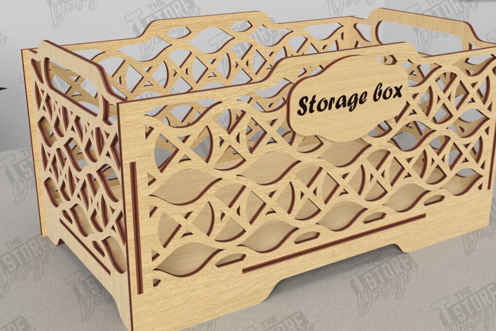 Σετ των 2 Intra απο ξύλο plywood 3mm-4mm πάχος – Ξύλινο κουτί αποθήκευσης | Κουτί δώρου |Οργάνωση Δίασταση  20x20 cm INTRAFABR-118678590