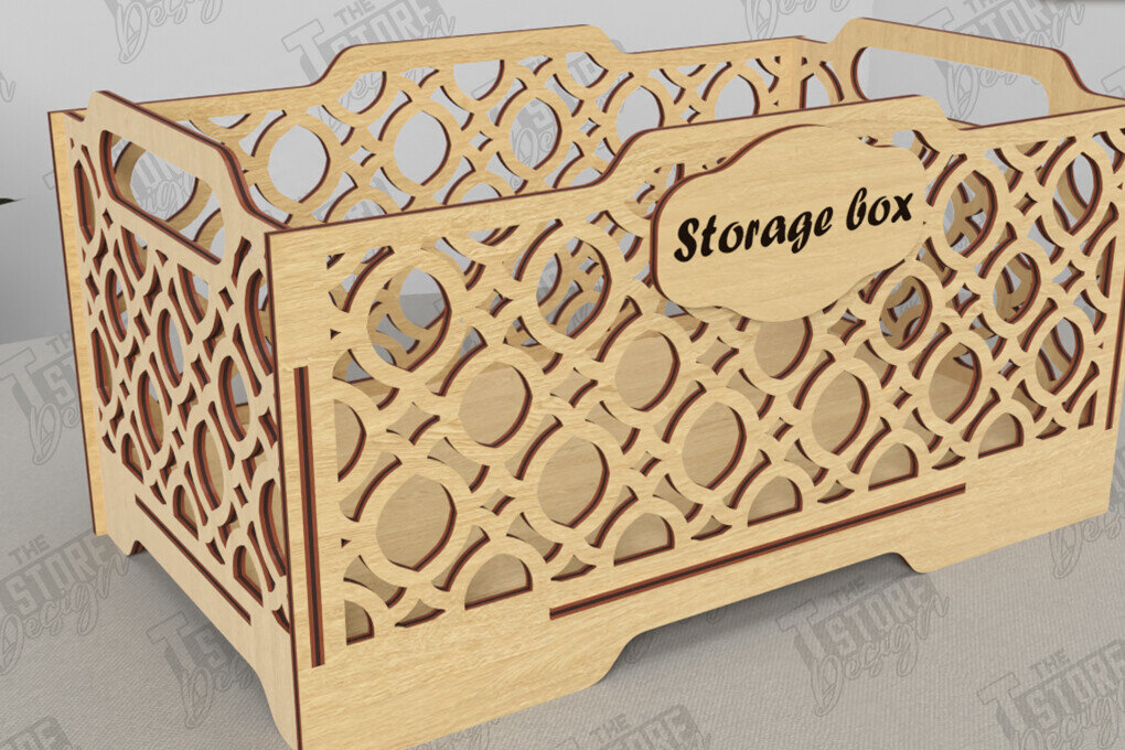 Σετ των 2 Intra απο ξύλο plywood 3mm-4mm πάχος – Ξύλινο κουτί αποθήκευσης | Κουτί δώρου |Οργάνωση Δίασταση  20x20 cm INTRAFABR-118678594