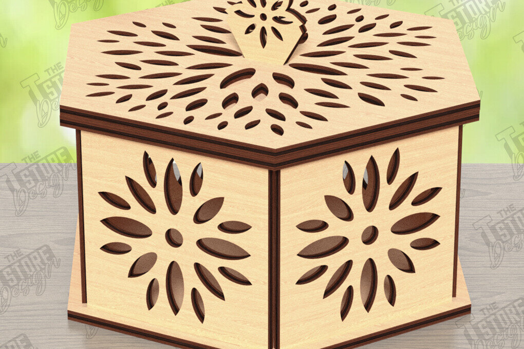 Σετ των 2 Intra απο ξύλο plywood 3mm-4mm πάχος – Ξύλινο κουτί αποθήκευσης | Κουτί δώρου Δίασταση  20x20 cm INTRAFABR-122679964