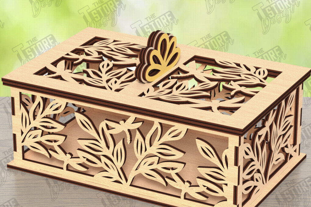 Σετ των 2 Intra απο ξύλο plywood 3mm-4mm πάχος – Ξύλινο κουτί αποθήκευσης | Κουτί δώρου Δίασταση  20x20 cm INTRAFABR-122496273