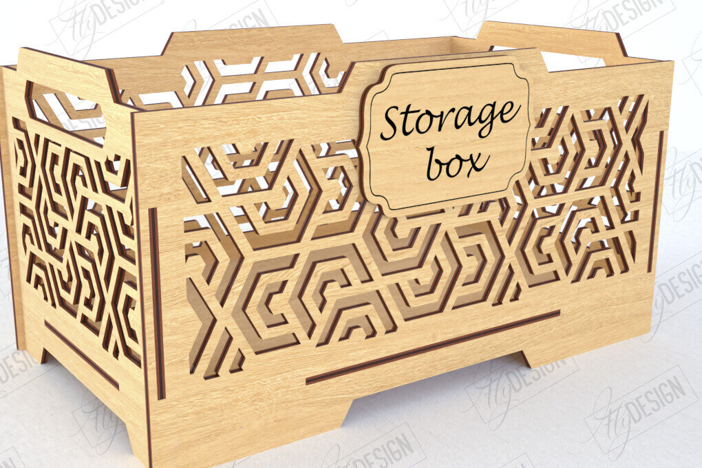 Σετ των 2 Intra απο ξύλο plywood 3mm-4mm πάχος – Ξύλινο κουτί αποθήκευσης | Διοργανωτής Δίασταση  20x20 cm INTRAFABR-120841910