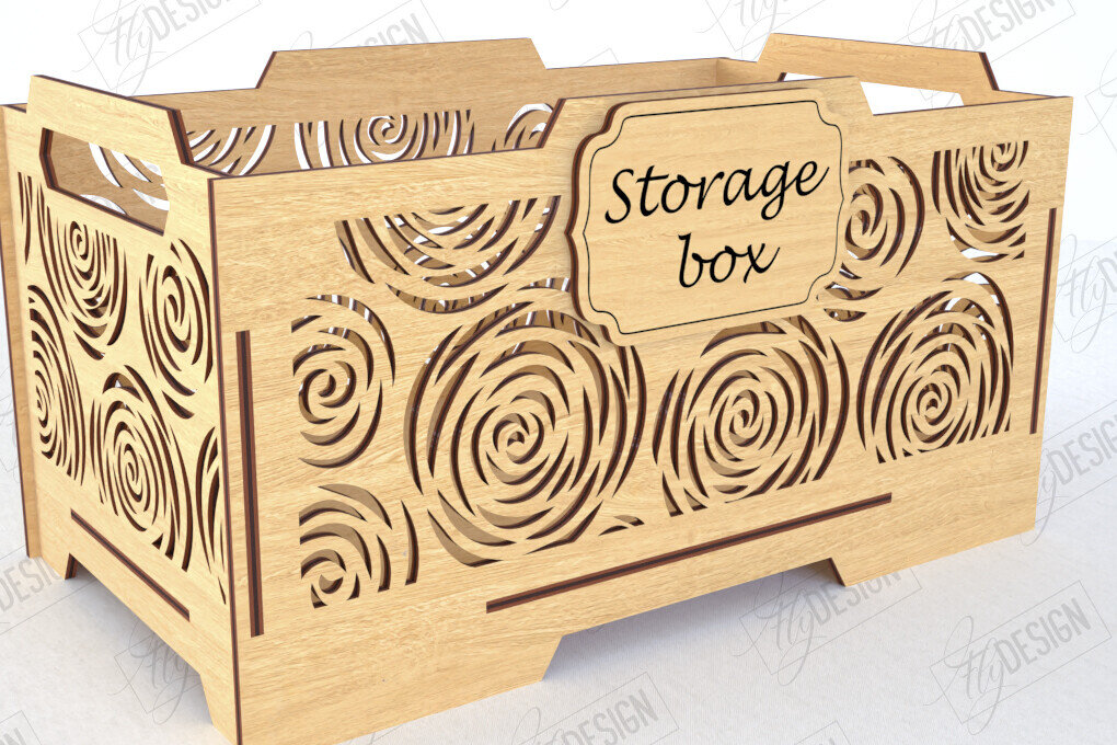 Σετ των 2 Intra απο ξύλο plywood 3mm-4mm πάχος – Ξύλινο κουτί αποθήκευσης | Διοργανωτής Δίασταση  20x20 cm INTRAFABR-120505261