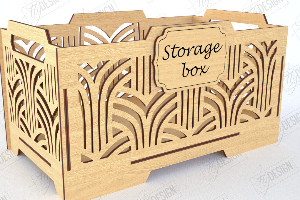 Σετ των 2 Intra απο ξύλο plywood 3mm-4mm πάχος – Ξύλινο κουτί αποθήκευσης | Διοργανωτής Δίασταση  20x20 cm INTRAFABR-120505267