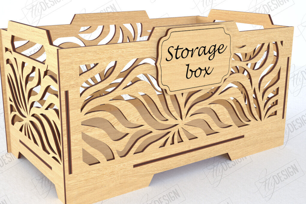 Σετ των 2 Intra απο ξύλο plywood 3mm-4mm πάχος – Ξύλινο κουτί αποθήκευσης | Διοργανωτής Δίασταση  20x20 cm INTRAFABR-120505270