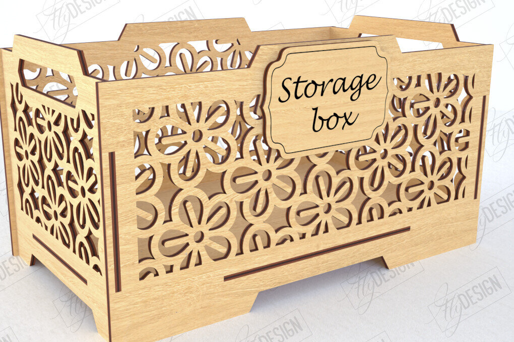 Σετ των 2 Intra απο ξύλο plywood 3mm-4mm πάχος – Ξύλινο κουτί αποθήκευσης | Διοργανωτής Δίασταση  20x20 cm INTRAFABR-120841902