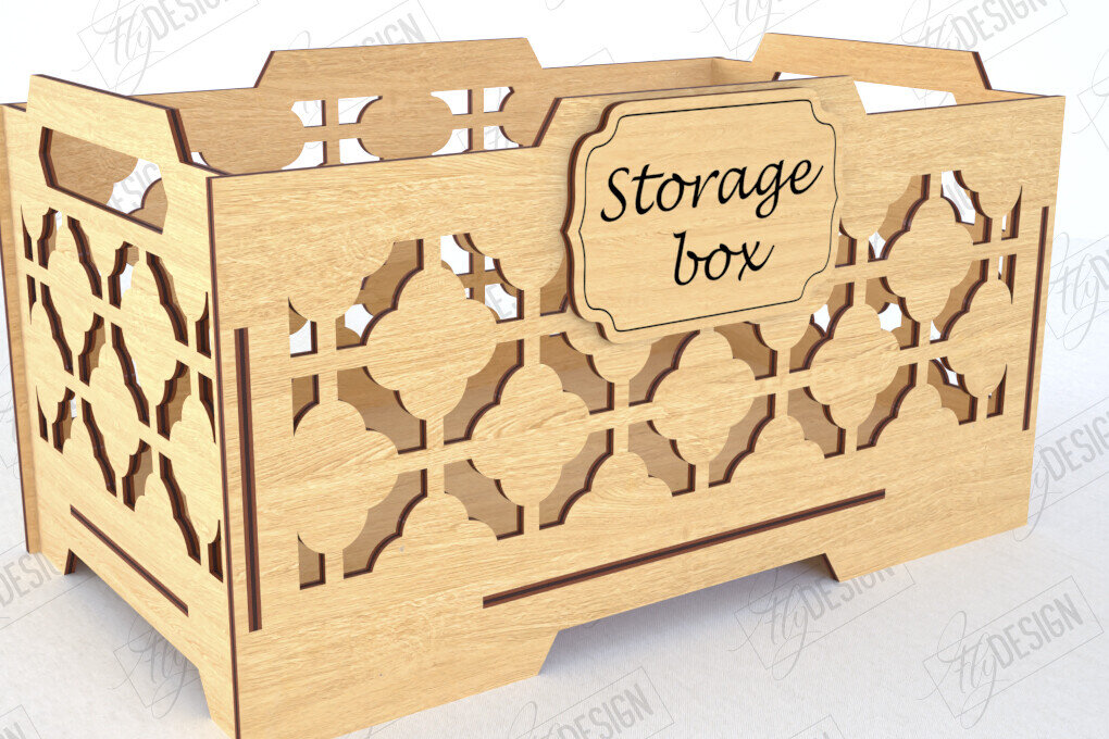 Σετ των 2 Intra απο ξύλο plywood 3mm-4mm πάχος – Ξύλινο κουτί αποθήκευσης | Διοργανωτής Δίασταση  20x20 cm INTRAFABR-120841908