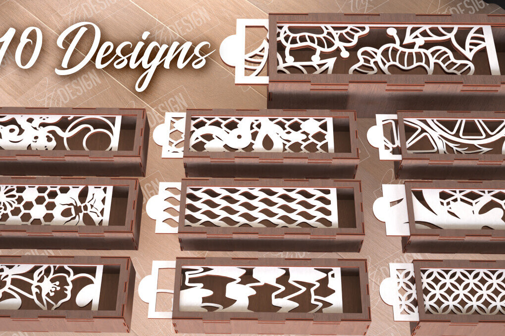 Σετ των 2 Intra απο ξύλο plywood 3mm-4mm πάχος – Πακέτο ξύλινων κουτιών αποθήκευσης | Κουτί δώρου Δίασταση  20x20 cm INTRAFABR-112094833