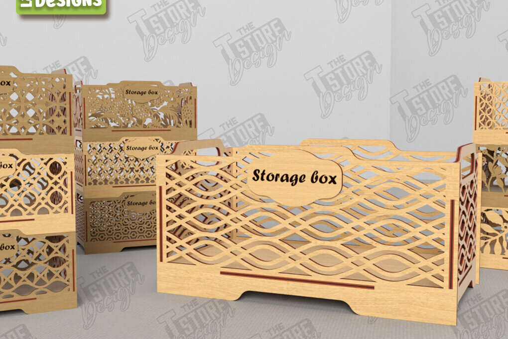 Σετ των 2 Intra απο ξύλο plywood 3mm-4mm πάχος – Πακέτο ξύλινων κουτιών αποθήκευσης | Διοργανωτής Δίασταση  20x20 cm INTRAFABR-118678648