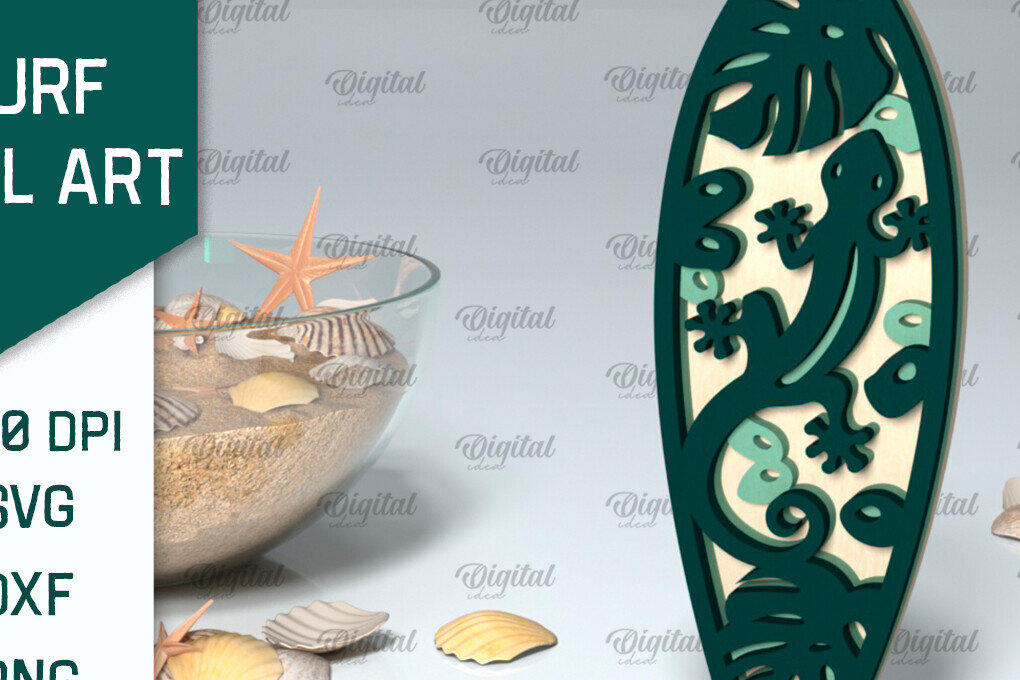 Σετ των 2 Intra απο ξύλο plywood 3mm-4mm πάχος –  κοπής με λέιζερ ξύλινη σανίδα του σερφ Δίασταση  20x20 cm INTRAFABR-97362349