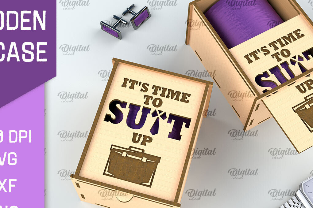 Σετ των 2 Intra απο ξύλο plywood 3mm-4mm πάχος – Ξύλινη Θήκη Γραβάτα. Κόψιμο με Laser Box Δίασταση  20x20 cm INTRAFABR-96807672